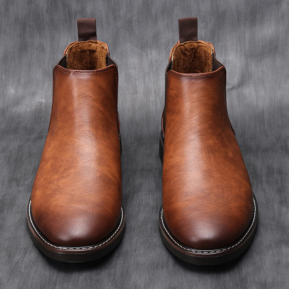 40~46 Men Chelsea Boots Brand Retro Comfortable Fashion Men Boots