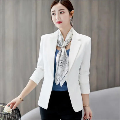 New Women Blazer Jackets Long Sleeve Blazers Pockets Jackets Coat Slim Office Lady Jacket Female Tops Suit Blazer Femme Jackets
