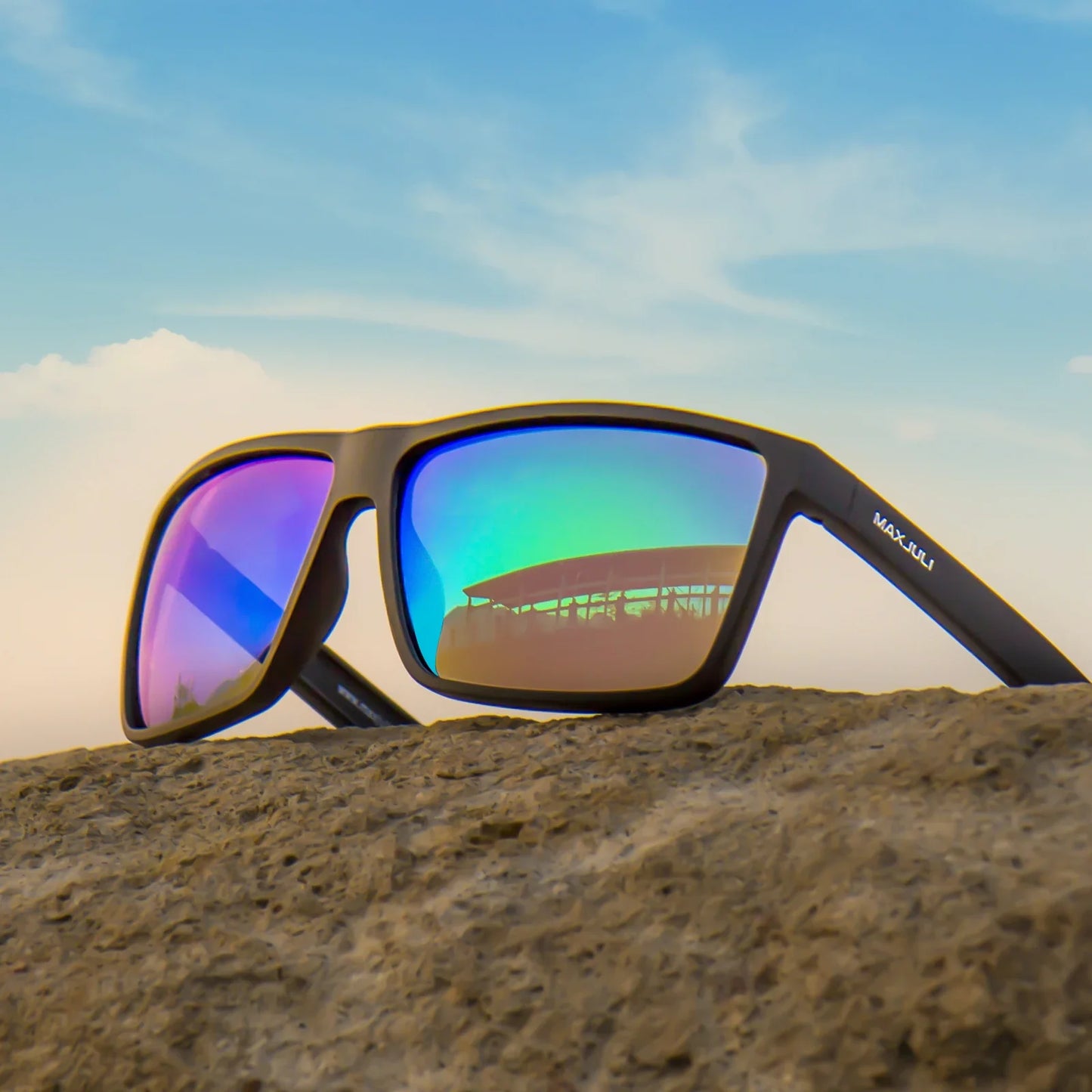 Polarized Big Sunglasses for Men Women with Big Heads UV 400 Protection 8125