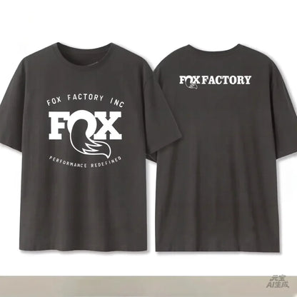 Summer Fox Racing Cross - country Mountain Bike Commemorative T - shirt High Quality Fashion Men Women Short Sleeve Round Neck
