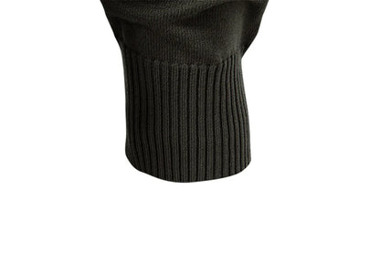 Premium Solid Color Polo Men Slim Fit Zip Long Sleeve Luxury Textured Fabric Business Casual Mens Sweatshirt