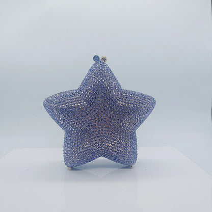 New Star Diamond Dinner Bag Foreign Trade Banquet Diamond Hand Bag Women's Bag Starr Lane Stone Crach
