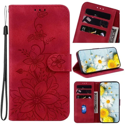 Leather Phone Case For iphone 15 14 13 12 11 Pro Max XS XR 7 6 6 6s Plus SE SE3 se4 2024 Wallet Lanyard Cover