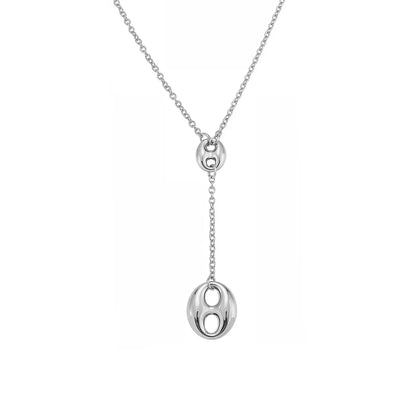 Nivora Double Pig Nose Clasp Pendant Stainless Steel Y Shape Chain Necklaces For Women Wedding Charm Drop Choker Women Jewelry