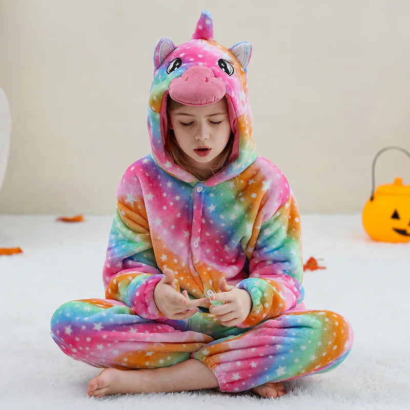 Capybara Anime Cosplay Costumes Kids Animal Cartoon Jumpsuit for Children Halloween Christmas Girls Boys Hooded Pajamas Onesies