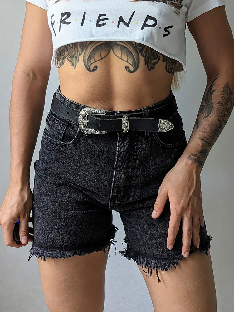 Streamgirl Blue Women's Denim Shorts Summer High Waist Casual Chic Loose Jean Shorts For Women Summer 2026 Denim Short Femme
