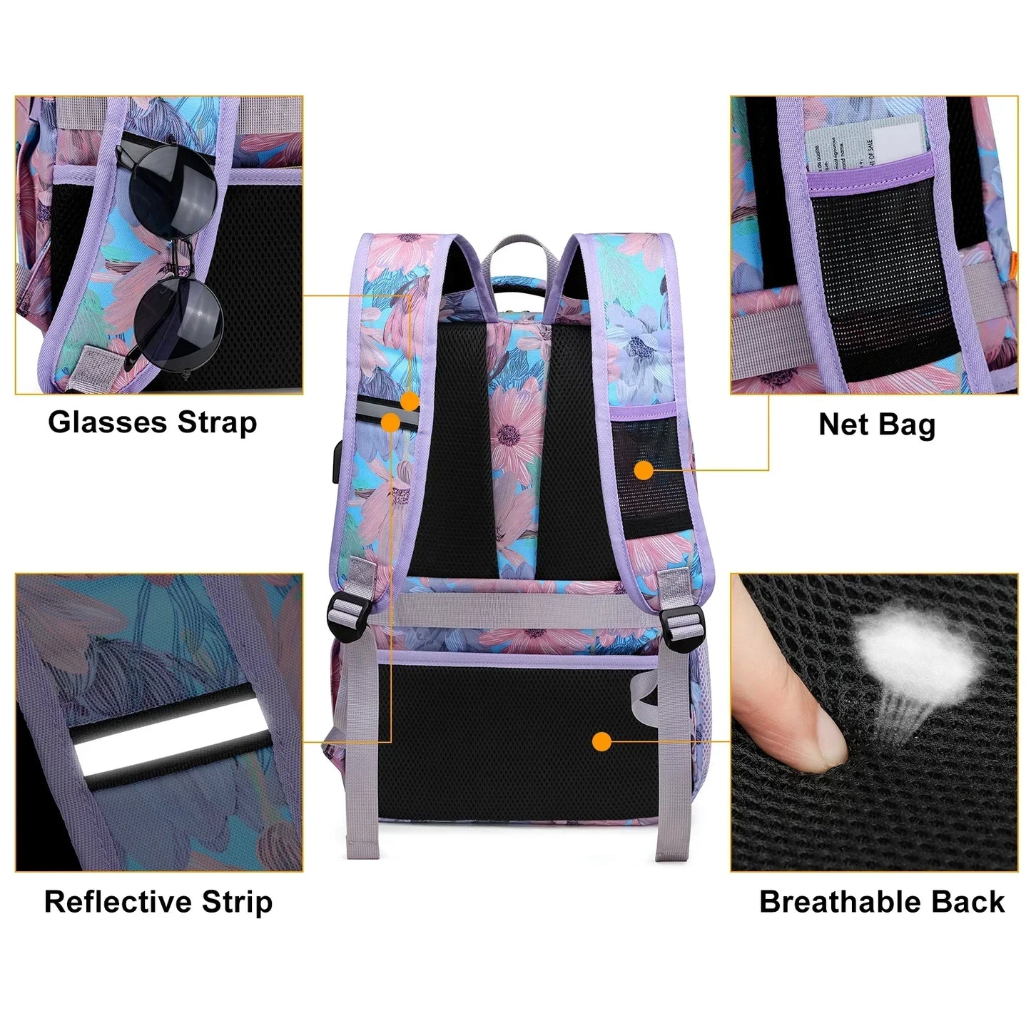 Lunch Backpack Insulated Cooler Picnic Bag Multifunctional Travel Bag Large Capacity Outdoor Picnic Camping Waterproof Backpack