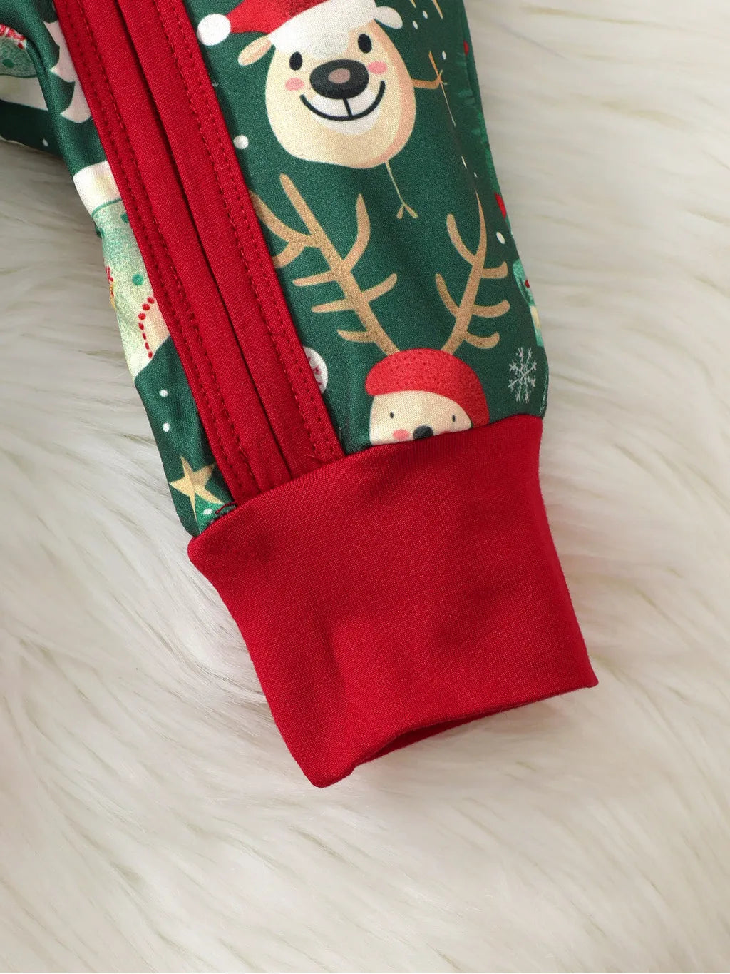 1-18 Months Newborn Baby Boy&Girl Christmas Jumpsuit Cute Santa Claus Print Long Sleeved Zipper Romper+Hat Toddler Baby Costumes