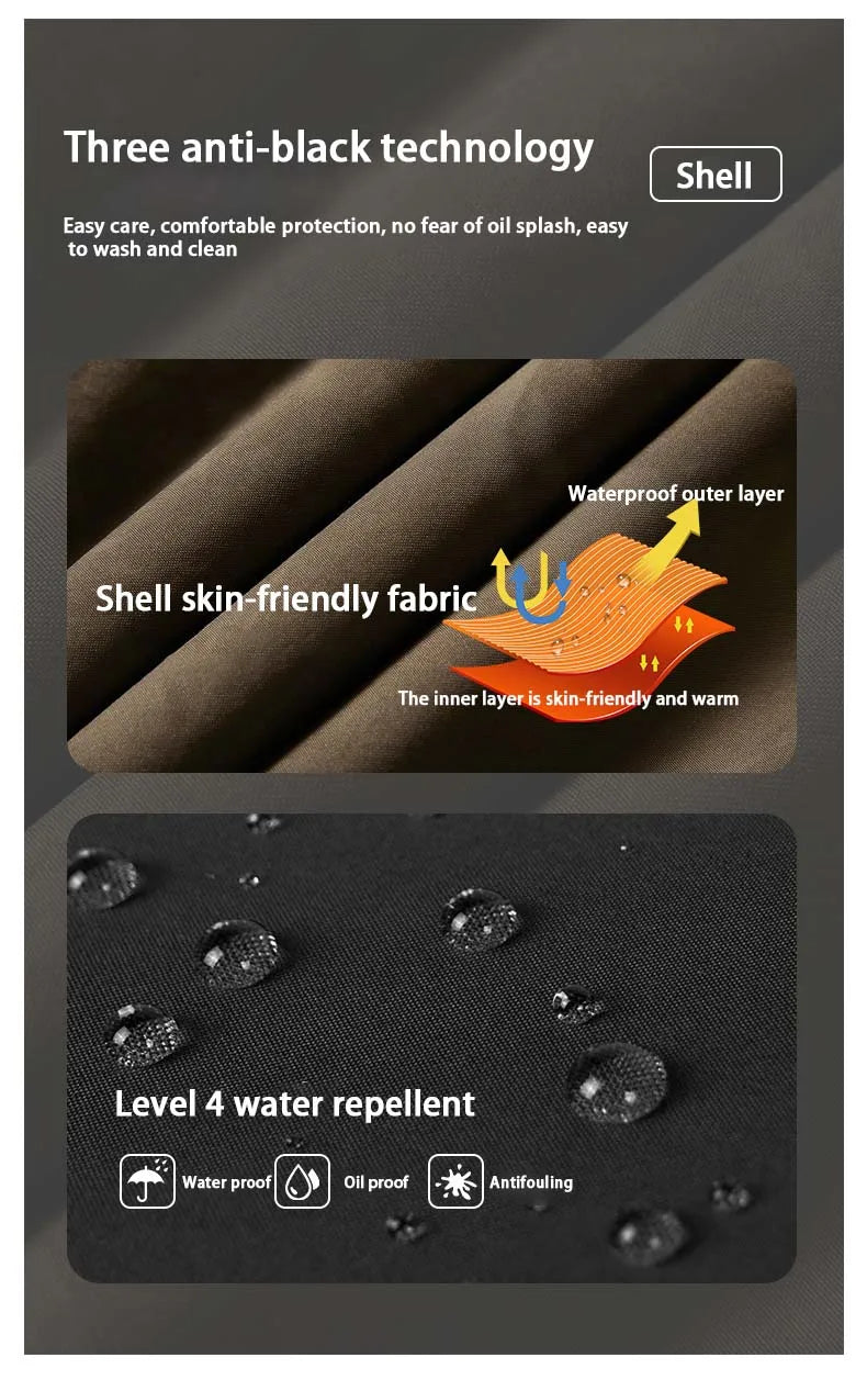 Winter Three-Tn-One Down Hiking Pants Men Windproof Waterproof Antifouling 90 White Duck Down Removable Liner Outdoor Sport Pant