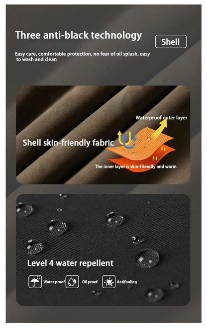 Winter Three-Tn-One Down Hiking Pants Men Windproof Waterproof Antifouling 90 White Duck Down Removable Liner Outdoor Sport Pant