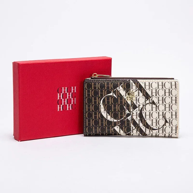 Exquisite Compact Portable High-quality Wallet With A High-end Feel Light Luxury Women's Cartoon Pattern Printed Wallet