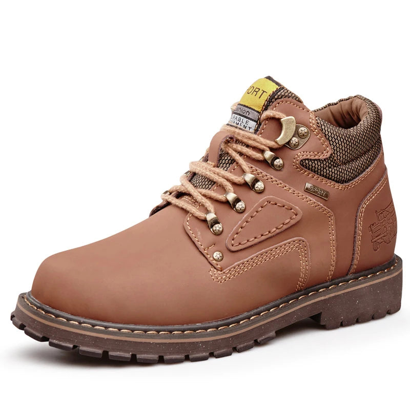 Natural Cow Leather Men’s Women Boots Handmade Retro Winter Autumn Shoes Ankle Snow Boots for Men Top Quality Shoes Dropshipping