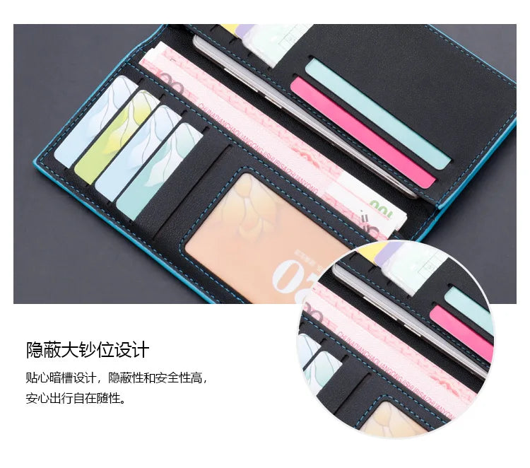 New Men's Wallet Thin Slim Wallet Long Male Business Clutch Bag Coin Purse Luxury Brand Men Wallet Carteira Masculina Cardholder