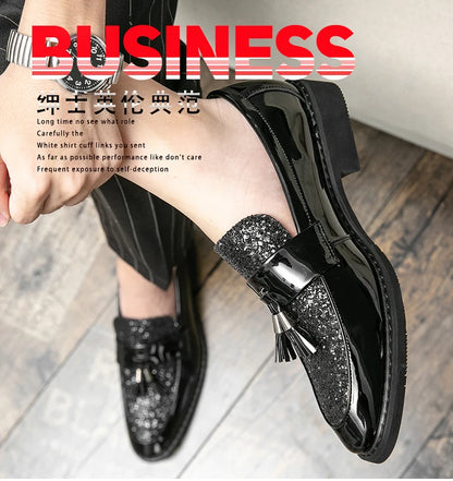Classic men dress shoes lace up shoes for men plus size point toe business casual comfortable men formal shoes for weddin