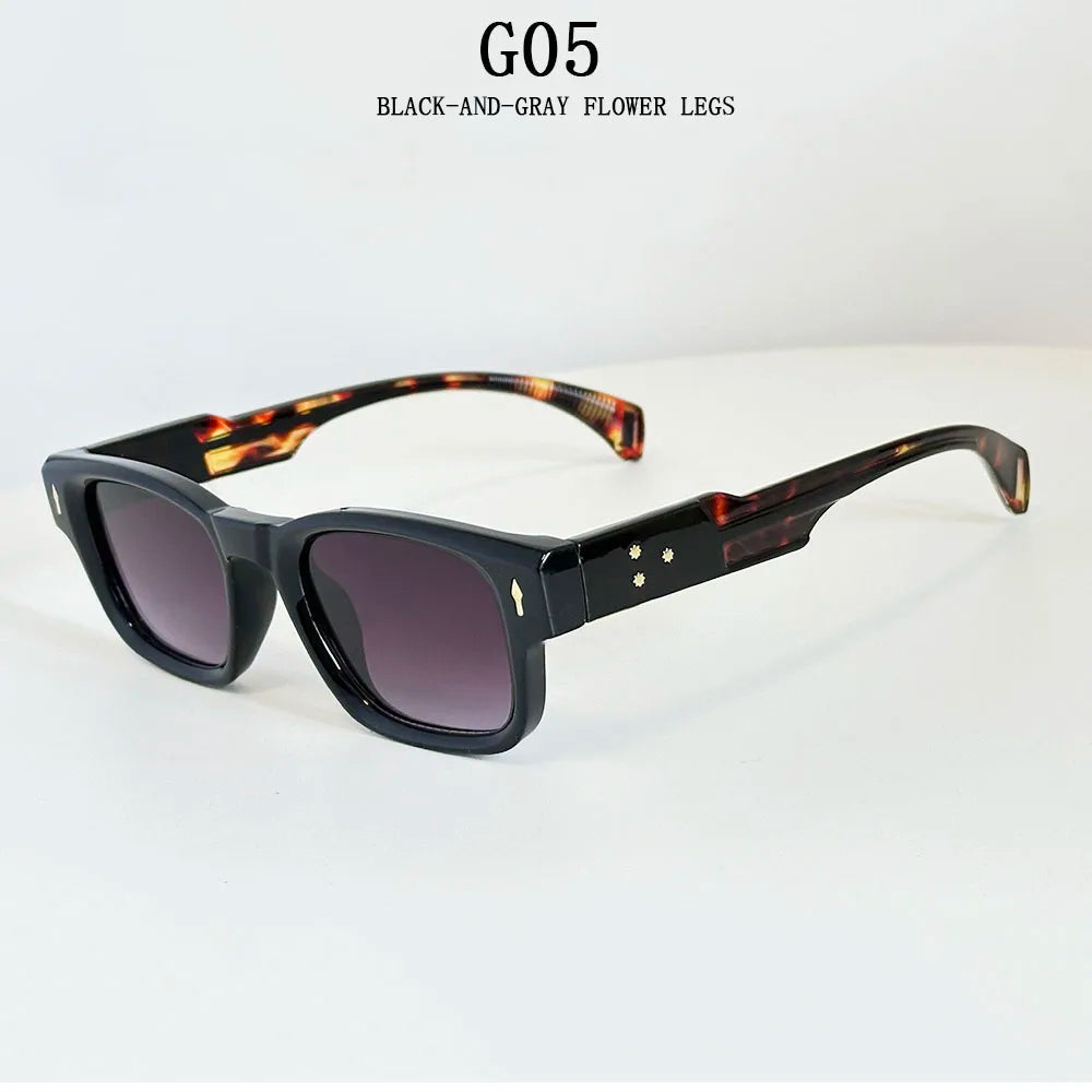 Fashion Sunglass Men Vintage Square Sunglasses Women 2025 Trendy Glasses Gafas De Sol Hombre Lunette Soleil Femme Dropshipping