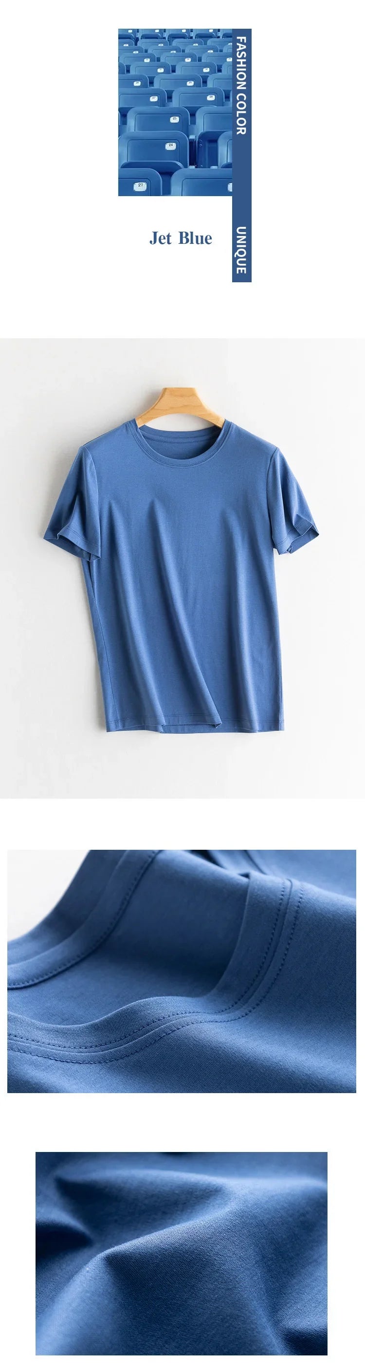 Women Solid T shirts, Silk Cotton Blend, O Neck, Short Sleeved Solid Tee,2025 Summer Candy Colors Basic Cozy Top Green