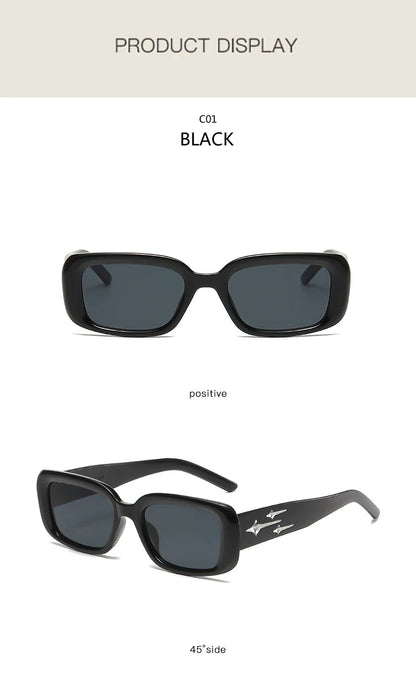 Cycling Retro Y2K Style Small Square Sunglasses Women kitten Eye Sunglasses Fashion Colorful Mirror Goggles Punk Suns Glasses