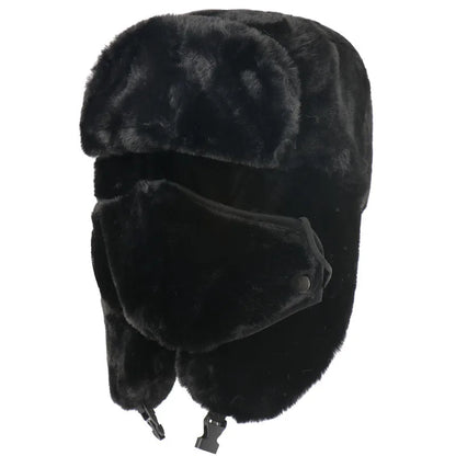 Army Military Soviet CCCP Ushanka Men&Women Winter Earflap Bomber Hat Warm Faux Fur Windproof Thermal hat Snow ski Caps