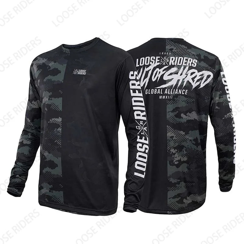 2023 Loose Rider Mens Long Sleeve Jersey BMX Enduro Downhill Jerseys MTB Mountain Bike Shirts Off Road DH Motorcycle Jersey