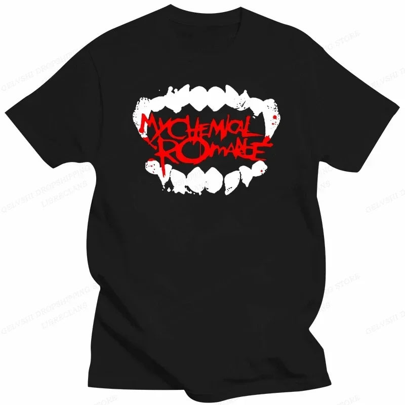 My Chemical Romance T Shirt Women Fashion Cotton T-shirts Cool Hip Hop Men Tshirt Casiual Summer Vintage Anime Unisex Top Tee