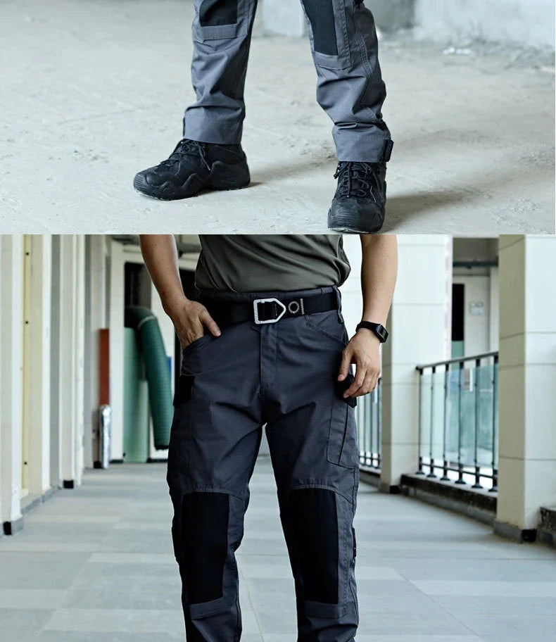 Cargo Pants Men Tactical Trousers Casual Multi Pockets Waterproof Pant Wear-Resistant Casual Trousers Outdoor Hiking Work Man