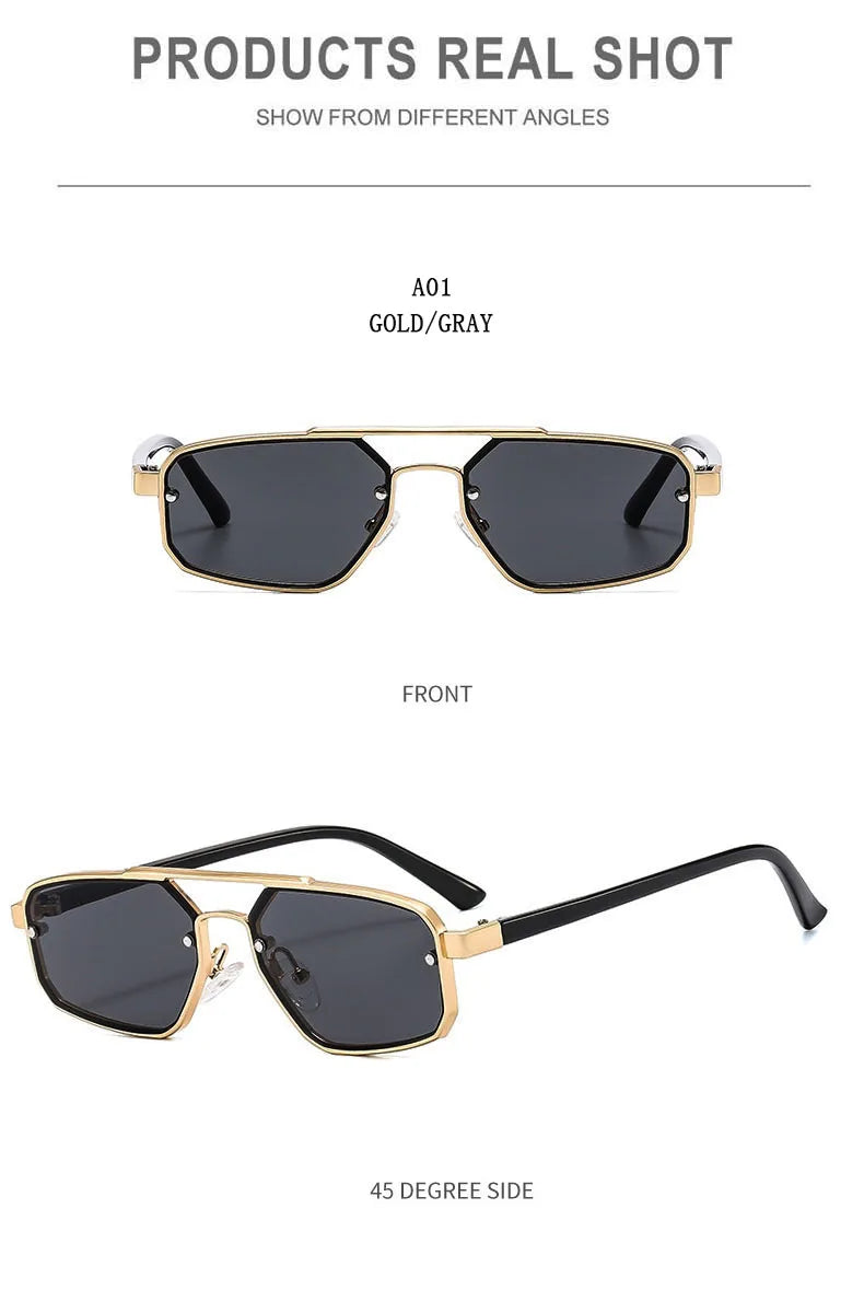 Fashion Punk Sunglasses Women Trendy Luxury Vacation Steampunk Sunglasses For Men Retro Glasses Gafas De Sol Hombre Zonnebril
