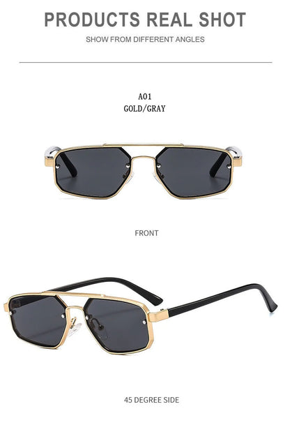 Fashion Punk Sunglasses Women Trendy Luxury Vacation Steampunk Sunglasses For Men Retro Glasses Gafas De Sol Hombre Zonnebril