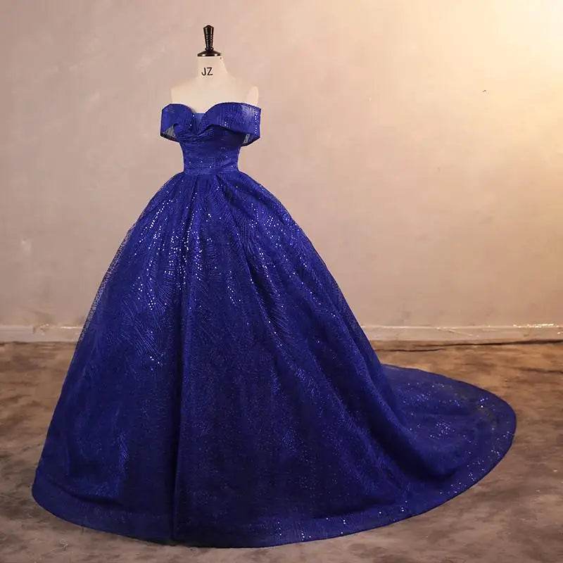 Cheap Wedding Dress Shiny Wedding Dress Classic Boat Neck Bridal Party Gown Vestido De Noiva Robe De Mariee Customized