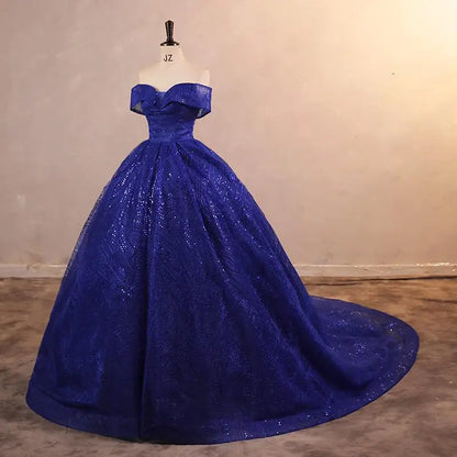 Cheap Wedding Dress Shiny Wedding Dress Classic Boat Neck Bridal Party Gown Vestido De Noiva Robe De Mariee Customized