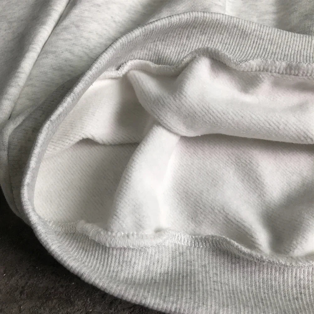 Fashion 1:1 KANYE WEST Streetwear Sweatshirt DONDA Printed Velvet Casual Loose Oversized Tops Hoodies Men