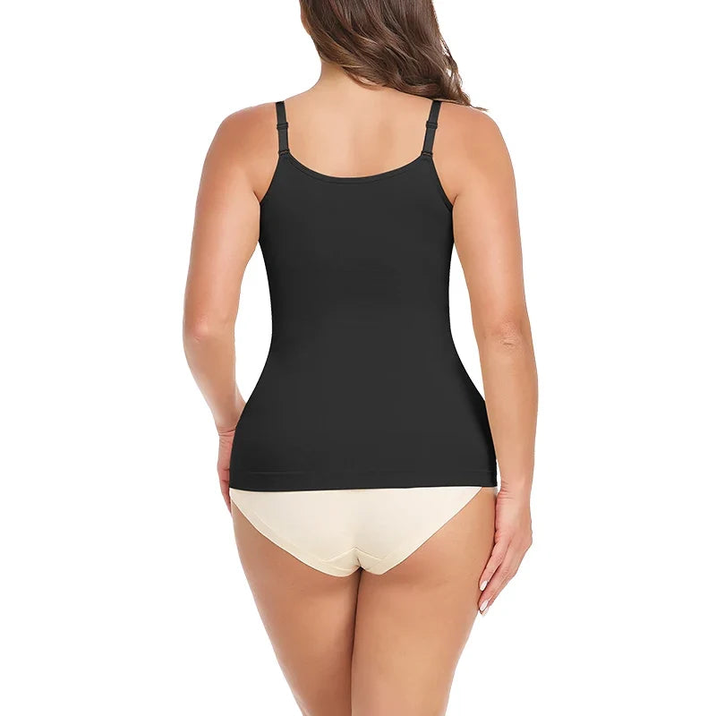 Seam-free Camisole Vest Shapewear Bodysuit for Women Tummy Control Butt Lifting Body Shaper Smooth Invisible Slimming Underwear