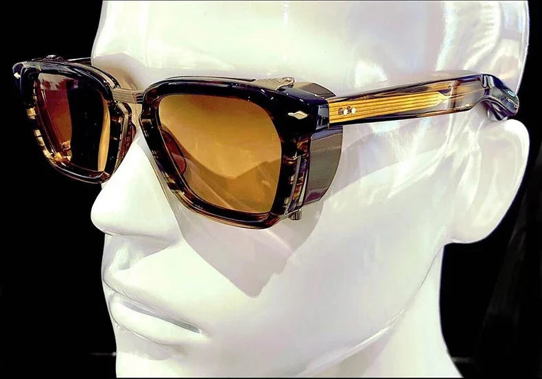 2023 Fashion Punk Sunglasses For Men Vintage Square Steampunk Glasses Luxury Sunglasses Women Trending Sonnenbrille Gafas De Sol