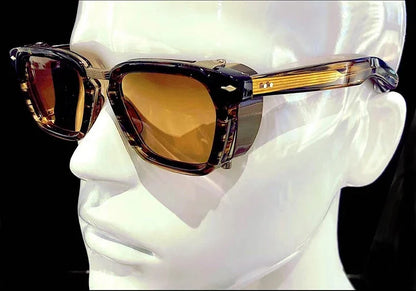 2023 Fashion Punk Sunglasses For Men Vintage Square Steampunk Glasses Luxury Sunglasses Women Trending Sonnenbrille Gafas De Sol