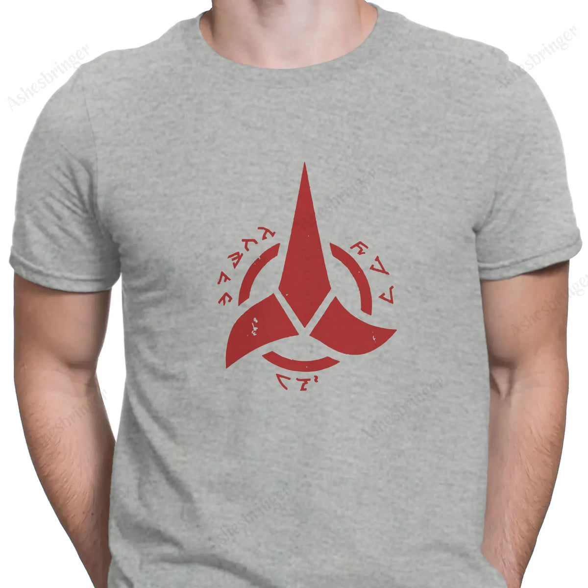 Star Trek Klingon Empire Men's Graphic Crew Neck Tee Street Casual Style Tops for Men and Women