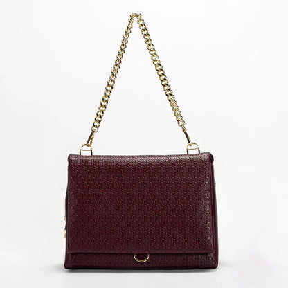Women's Bag Popular Vintage Style Fashion Classic Printed Female Shoulder Bag Simple and Elegant Basic Ladies Commuting Handbag