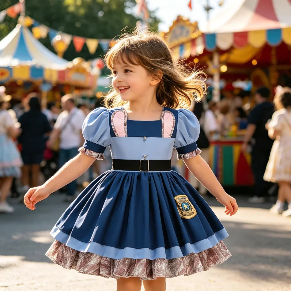 Kids Cinderella Dress Up Clothes Baby Girl Halloween Aurora Princess Dresses Child Birthday Party Little Rabbit Cosplay Costumes