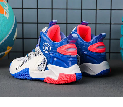 New high-quality breathable and fashionable casual basketball shoes for children and boys
