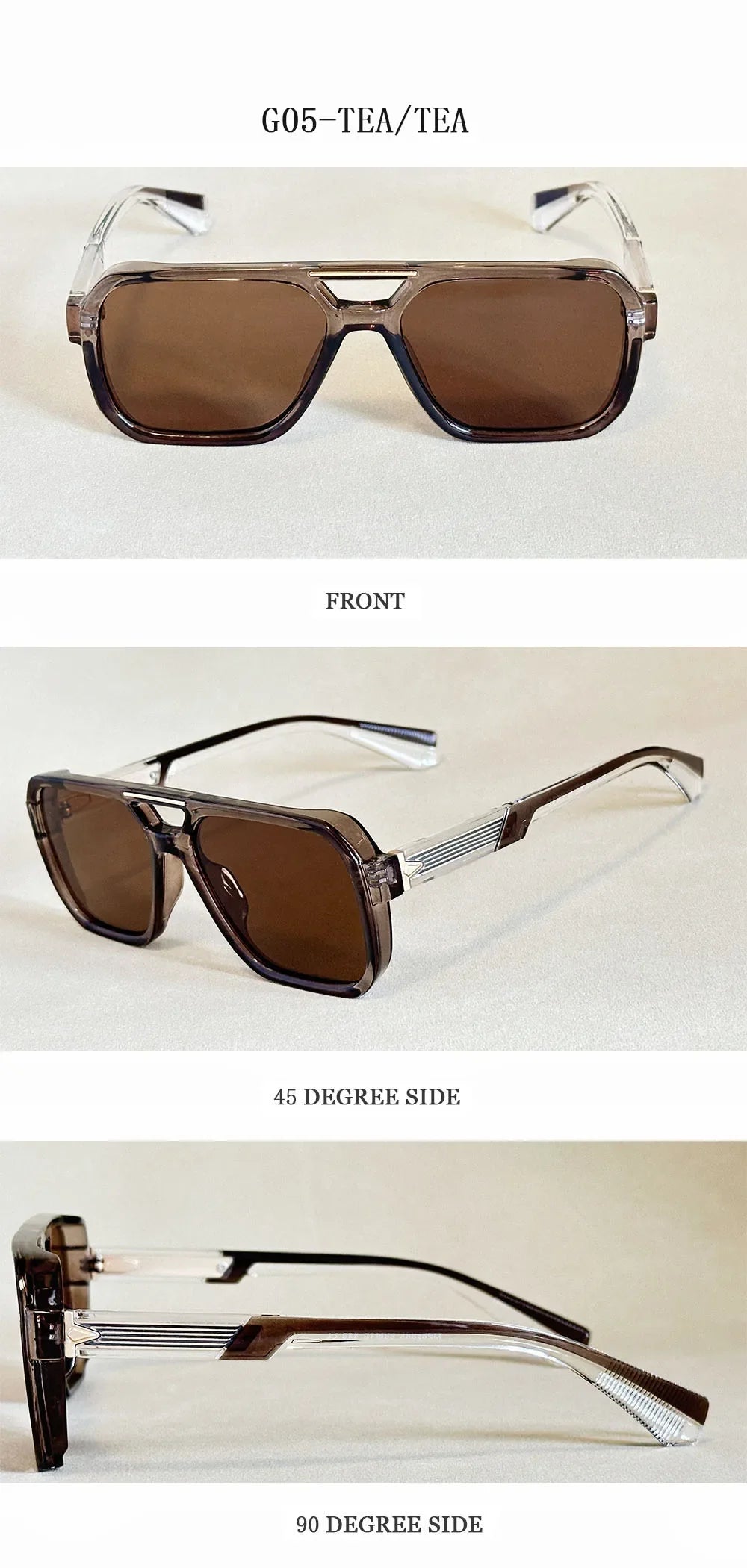 Square Sunglass Men Vacation Fashion Glasses Vintage Sunglasses Women 2025 Gafas De Sol Hombre Lunette Soleil Femme Dropshipping