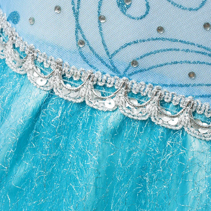 Summer Fancy Queen Elsa Anna Costume Girls Princess Dress Toddler Halloween Cosplay Party Vesidos For 2-10 Years