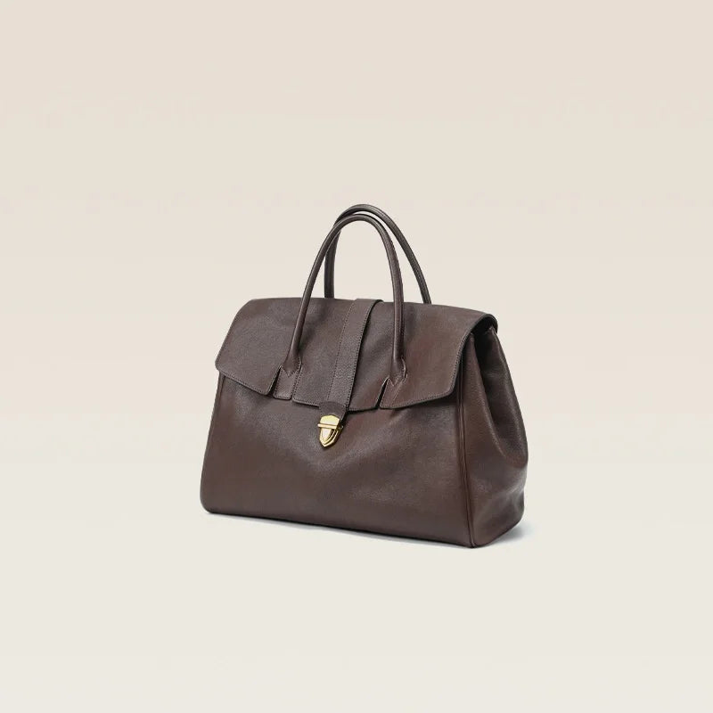 England Style Tote Bags For Women Luxury Designer Handbag And Purse 2024 New Vintage Lock Large Capacity Underarm Bag