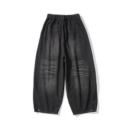 Spring Men Streetwear Denim Pants Men Harajuku Washed Baggy Jeans Men Y2K Fashion Punk Casual High Waist Wide Leg Pants