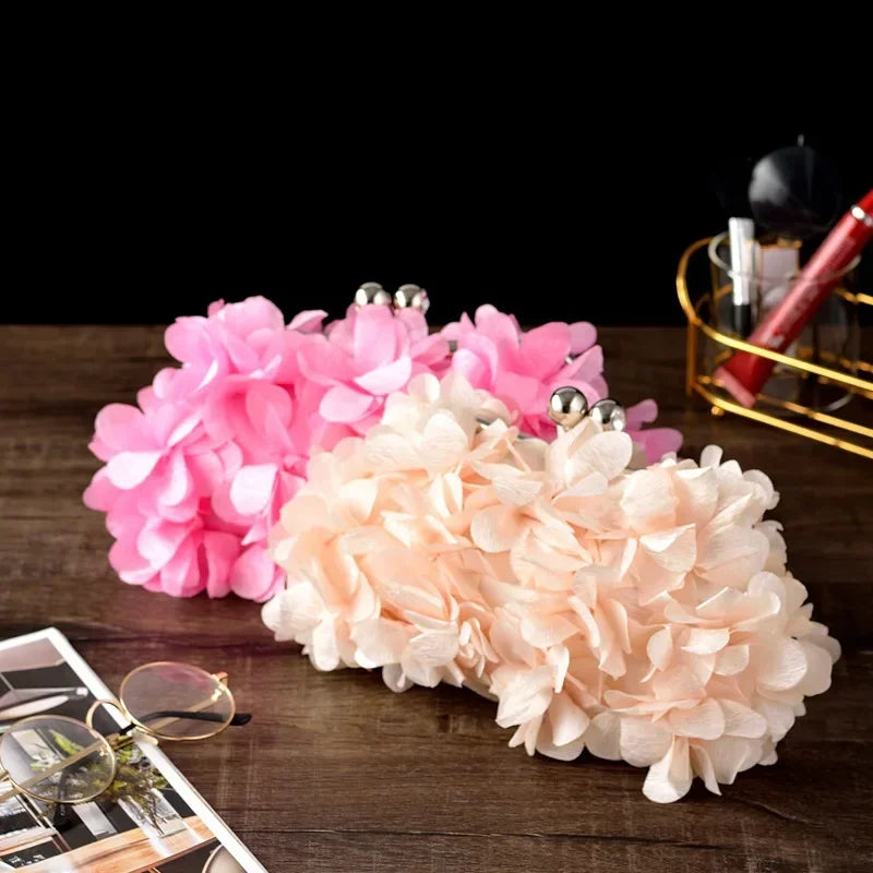 Wedding Dress Bag 8 Colors White Bride Clutches Ladies Blue Party Handbag Woman Purple Evening Flower Bags Floral Wedding Clutch