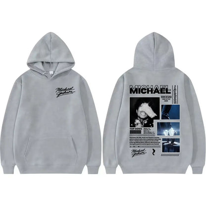 Michael Jackson King of Pop World Tour Hoodies Men Women Fashion Classic Oversized Hoodie High Quality Casual Fleece Sweatshirts