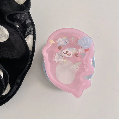 Cute Dolphin Shaking Bracket Magnetic Phone Case For iPhone 17 16 Pro 15 14 Pro Max Cover with Stand Holder Cases for Magsafe