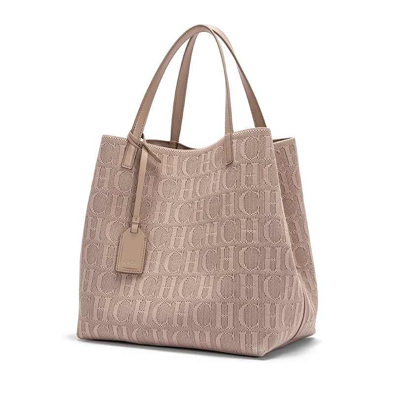Fashionable Classic New Solid Color Outer Bag Women's Handbag Exquisite Craftsmanship Large Capacity Tote Bag