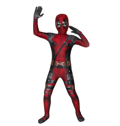 Cosplay Deadpool Costume Kids High Quality Spider-Man Child Halloween Cosplay Costume Deadpool Sword Set Adult Bodysuit Costume