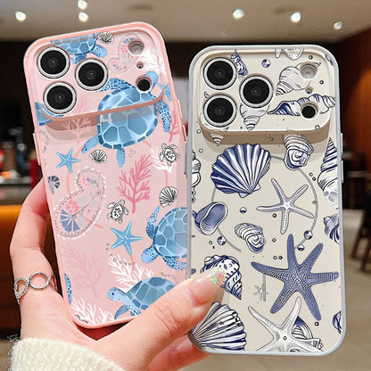 Whale Patterned Magnetic Case For iPhone 17 16 15 14 13 Pro Max For Magsafe Wireless Charge Shockproof Lens Protect Phone Cover