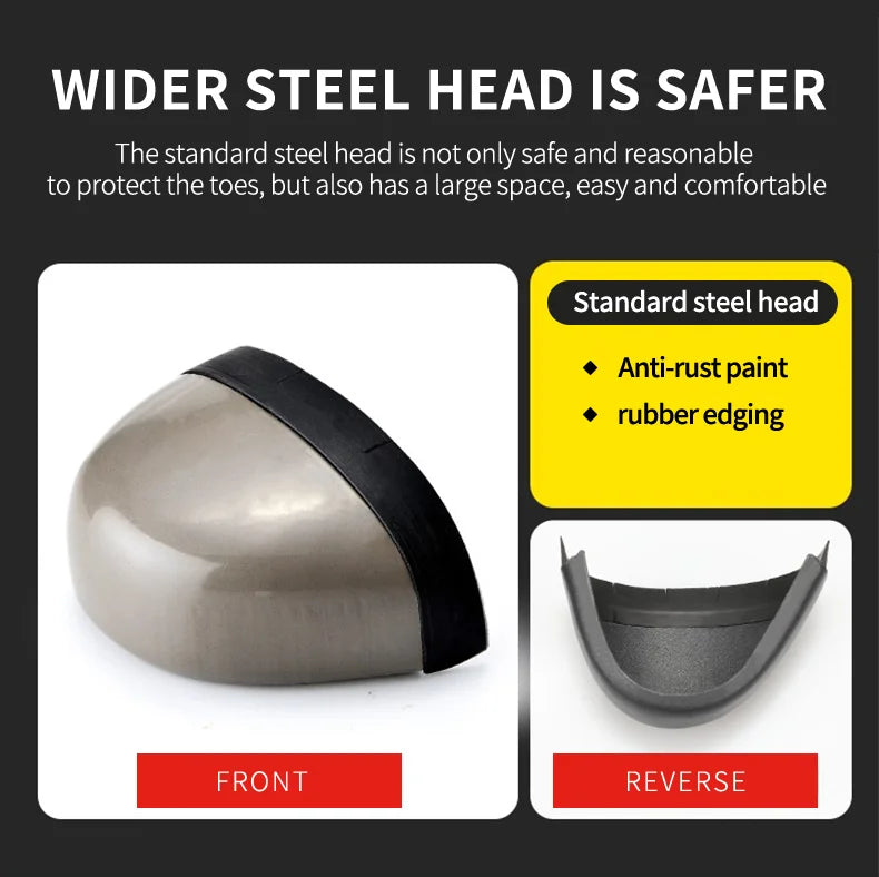 Latest 2024 Fashion Pig Skin Anti Scald Welding Shoes Indestructible Steel Toe Cap Nail Proof Men Safety Work Boots Sneakers