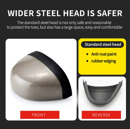 Latest 2024 Fashion Pig Skin Anti Scald Welding Shoes Indestructible Steel Toe Cap Nail Proof Men Safety Work Boots Sneakers
