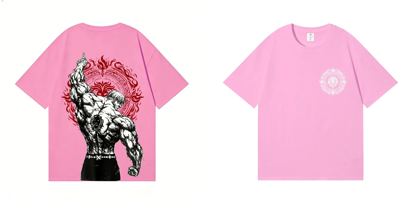 Lion's Sin of Pride Escanor Anime T-shirt High-quality Streetwear Men's Clothing and Women's Clothing 2026 Summer New T Shirt